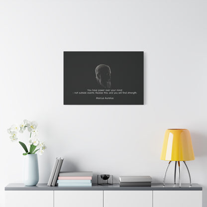 Stoic Wall Art Featuring Marcus Aurelius Dark edition