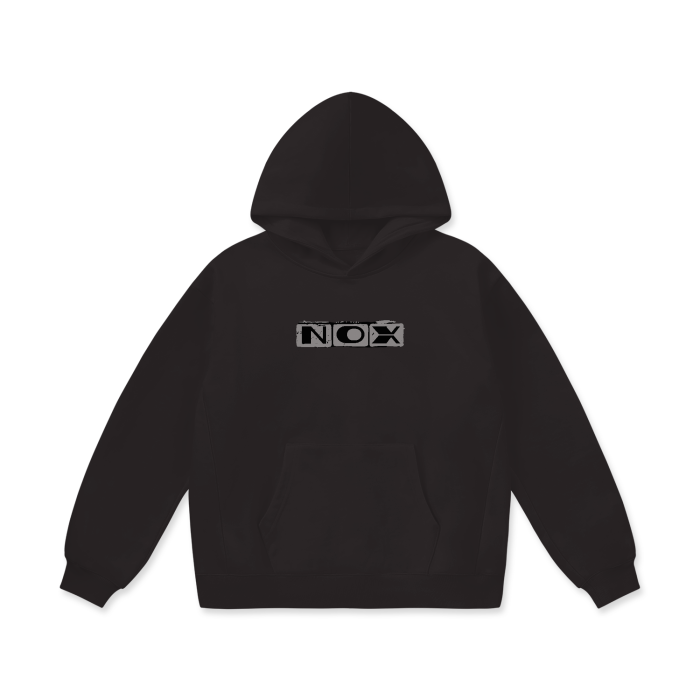 Oversized Classic Black Hoodie Inspired by Marcus Aurelius