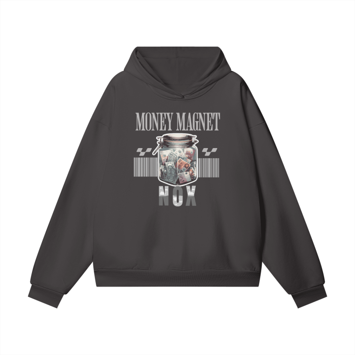 Grey Money Magnet Hoodie for Effortless Elegance